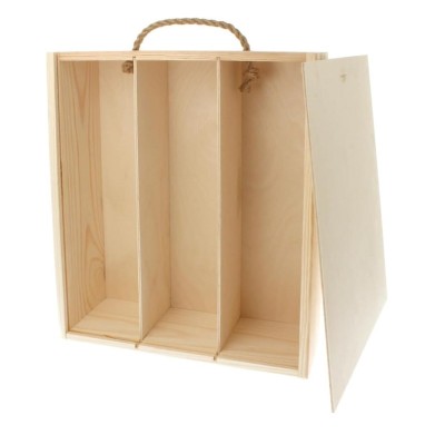 Caja Corredera Crema 3BT Con Asa Impresa