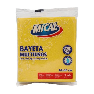 Mical Bayeta Microfibra Grande 36x40CM 3U