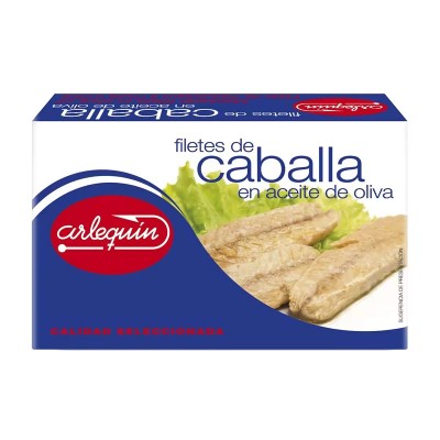 Arlequín Filetes Caballa Aceite Oliva Lata 115G