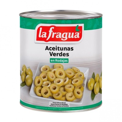 La Fragua Aceitunas Verdes en Rodajas Hostelería 1,56KG