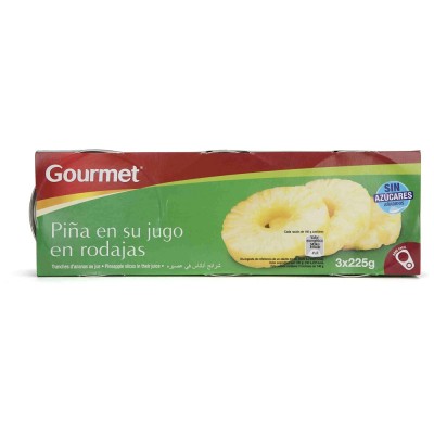 Gourmet Piña en su Jugo 140G 3U