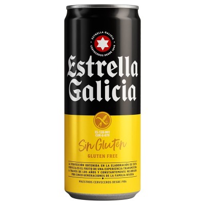 Estrella Galicia Sin Gluten Lata 33CL