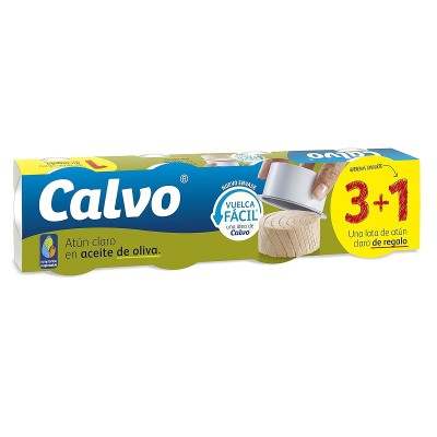 Calvo Atún Claro Aceite Oliva Lata 52G 3+1