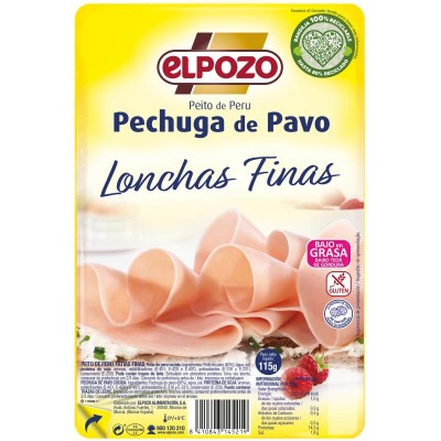 Pozo Pechuga de Pavo en Finas Lonchas 115G