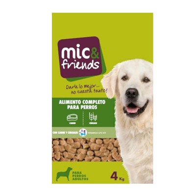 Mic&Friends Comida Perro Carne y Cereales 4KG