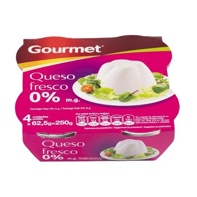 Gourmet Queso Fresco 0% 4U 250G
