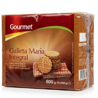 Gourmet Galleta Maria Integr.Redonda 200G x 4 Pack