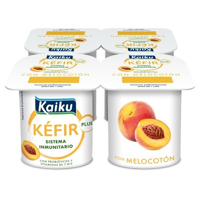 Kaiku Kéfir Melocotón 4Ux125G