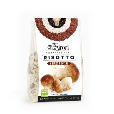Gli Aironi Risotto Preparado Funghi Porcini 250G