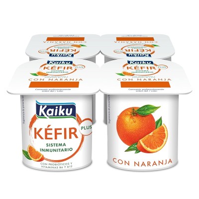 Kaiku Kéfir Naranja 4Ux125G