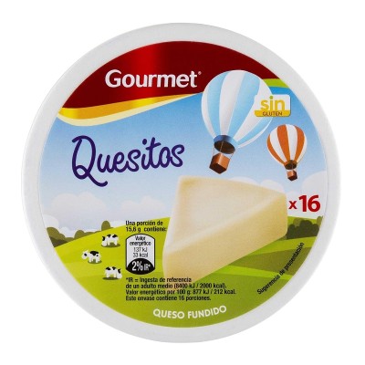 Gourmet Queso Porciones P-16 250G