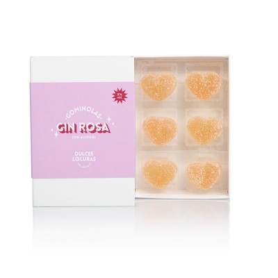 Dulces Locuras Gominolas Gin Rosa Con Alcohol 55G