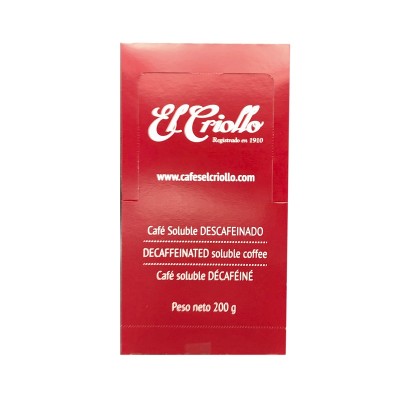 Criollo Café Descafeinado Sobre 100U