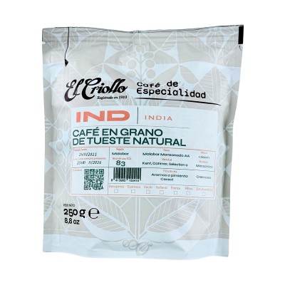 Criollo Café India en Grano 250G