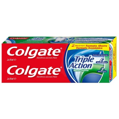 Colgate Dentrifico Triple Accion Duplo 75ML