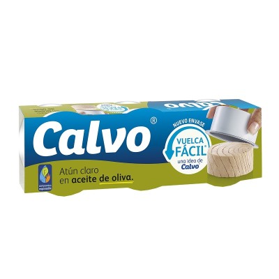 Calvo Atún Claro en Aceite de Oliva 3 Pack 52G
