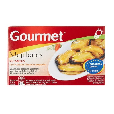 Gourmet Mejillón Picante Lata 69G 13/18U