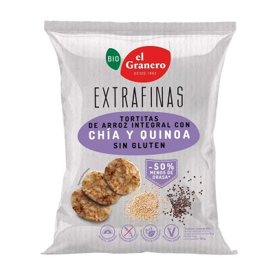 El Granero Tortita Extrafina de Arroz, Chía y Quinoa 60G