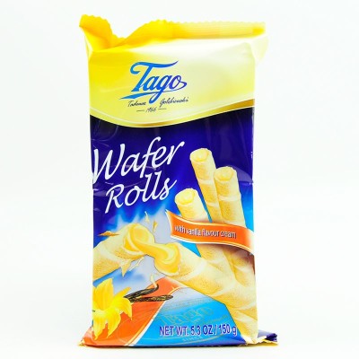 Tago Tubitos Rellenos de Vainilla 150G
