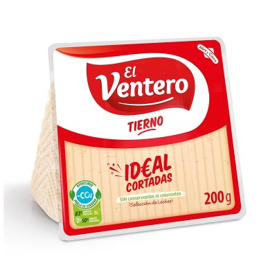 El Ventero Queso Tierno Cuña Cortada 200G
