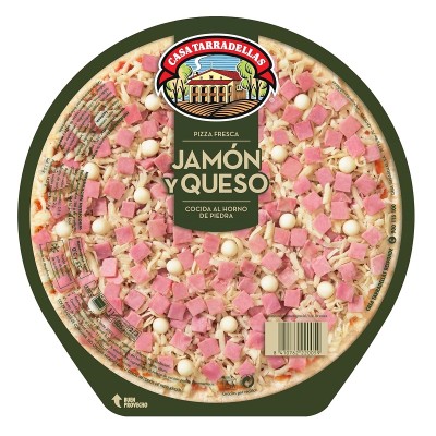 Casa Tarradellas Pizza Jamón Queso 405G
