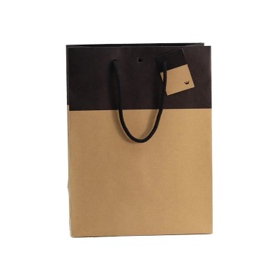 Retif Bolsa Lujo Asa Algodón Negra/Oro 25x13x33CM