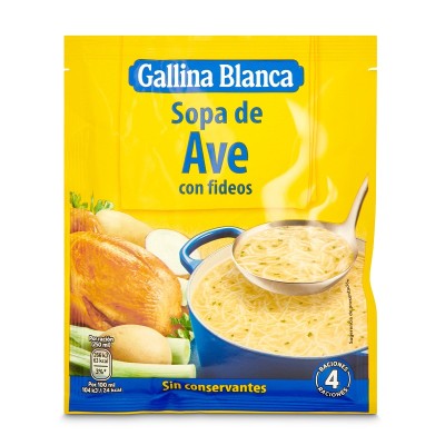 Gallina Blanca Sopa Ave Con Fideos 76G