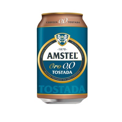 Amstel Oro 0,0 Tostada Lata 33CL