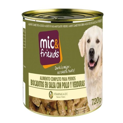 Mic&Friends Comida de Perro de Pollo y Verduras 720G