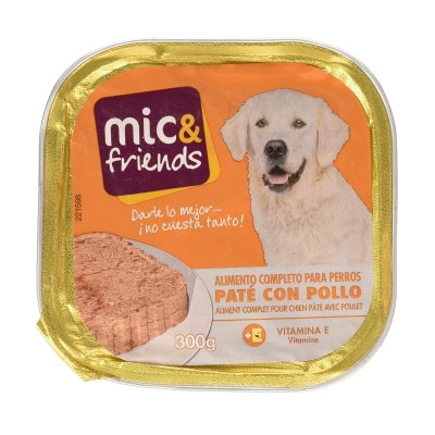 Mic&Friends Comida Perro Paté de Pollo 300G