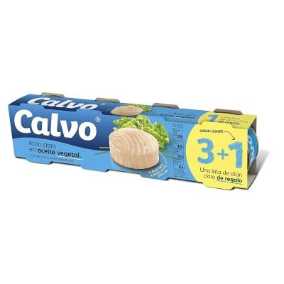 Calvo Atún Claro en Aceite de Girasol 4U 52G
