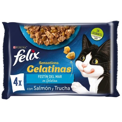 Felix Comida Gato Sensations Pescado 4x85G