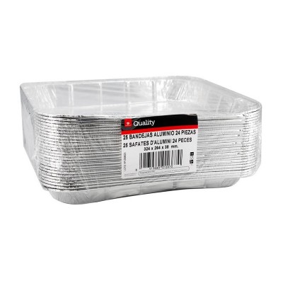Quality Bandeja Aluminio 24P 324x264x38mm