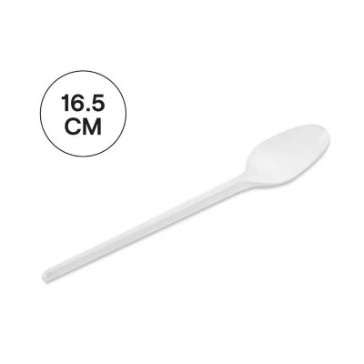 Cuchara Grande Blanca Reutilizable P100