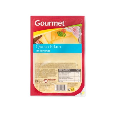 Gourmet Queso Edam en Lonchas 200G