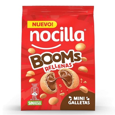 Nocilla Booms Rellenas Mini Galletas 70G