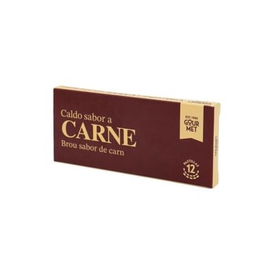 Gourmet Caldo Carne 120G 12 Pastillas