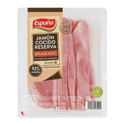 Espuña Jamón Cocido Braseado 125G