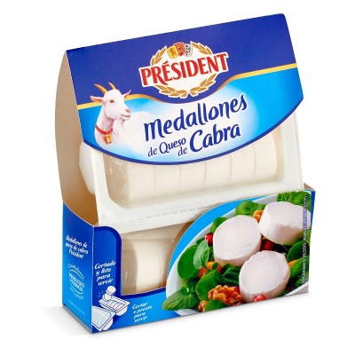 President Queso Cabra Medallones 100Gx2U